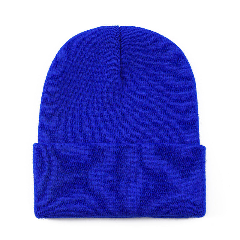 Wholesale Solid color knit hat  basic style beanie